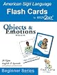 Sign2Me - ASL Flashcards: Beginners Series - Objects & Emotions (Incl. ASL + English + Spanish) (Beginner Series)