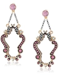 Betsey Johnson "Angel Devil" Mirror Drop Earrings