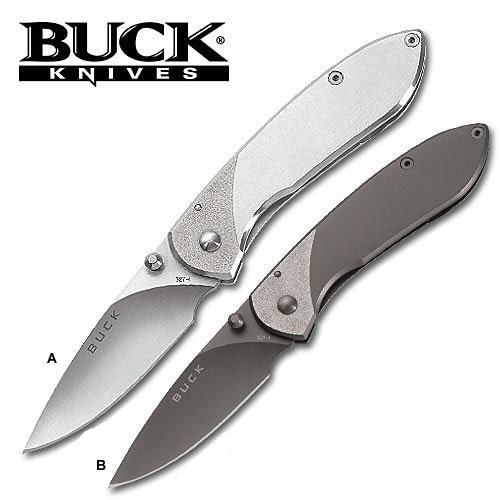 Buck Nobleman Folding Knives w Slimline Frame-Lock Design by Buck