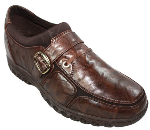 CALDEN - K882878 - 2.4 Inches Taller (Brown Casual Shoes) - Height Increasing Elevator Shoes