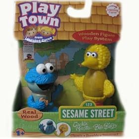 Play Town Sesame Street Cookie Monster & Big Bird Figure Set