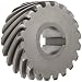 Boston Gear H1020L Plain Helical Gear, 45 Degree Helix, 14.5 Degree Pressure Angle, 0.750 Bore, 10 Pitch, 20 Teeth, Steel, LH