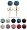 Crystal Stud Earrings by GlitZ JewelZ © - 1/4' (6MM) - Silver 18K Gold plated, looks like real Gold - made with over 70 crystals - bling bling!! Comes packed in a lovely velvet pouch - Choose the colour & size from the menu below
