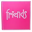 Friends White/Fuschia Photo Album