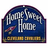 NBA Cleveland Cavaliers 10-by-11 inch Wood Home Sweet Home Sign Amazon.com