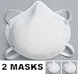 2201 Moldex Small (Child Size) Respirators N95 CDC Certified, NIOSH Approved (2 Masks) - Swine Flu Protection