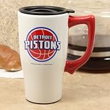 NBA Detroit Pistons 16oz. Ceramic Travel Mug w/Lid
