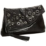 Whiting & Davis Grommeted Fold-Over Clutch