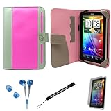 Pink Gray Protective Slim and Durable Professional Faux Leather Portfolio C ....