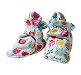 Zutano Print Booties, Owls, 12 Months ( 6-12 months)