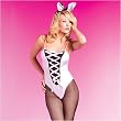 B52 Bunny, Pink/Black, One Size