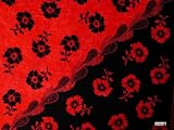 HIBISCUS FLOWER SARONG ORANGE / BLACK