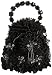 Mary Frances Accessories Black Dahlia Evening Bag