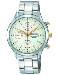 Seiko Womens SNDY41 Stainless Steel Analog with White Dial Watch