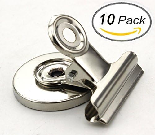 ANFIMU 30mm Small Metal Magnetic Clips - Set of 10