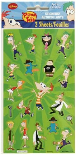 Stickerfitti Disney Phineasferb Flat Stickers