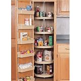 Rev-A-Shelf Pantry Cabinet Full Circle Set, White, 16 in. (410mm) Dia.