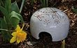 Glazed Ceramic Dragonfly Toad House