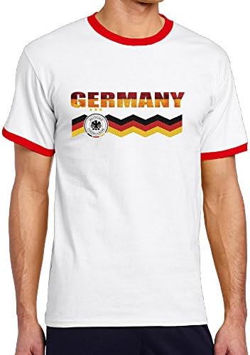 MULTY Men's 2016 Germany Football Euro 2016 Contrast Color Tee Shirts Red Small