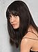 Human Hair Bangs Color R3HH DARK BROWN - Hairdo Extensions 9