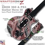 Camouflage Pink WraptorSkinz Skin fits XBOX 360 & PS3 Guitar Hero III Les Paul Controller (GUITAR NO