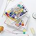 Wisehands Multi-colored Flat Flower Head Pins Boxed, 100 Per Pack - Colorful, Pack of 2