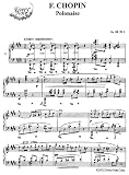 Chopin Polonaise No. 1, Op. 26 No. 1: Instantly download and print sheet music