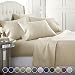 6 Piece Hotel Luxury Soft 1800 Series Premium Bed Sheets Set, Deep Pockets, Hypoallergenic, Wrinkle & Fade Resistant Bedding Set(Queen, Cream)