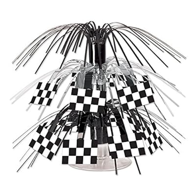 Checkered Flag Centerpiece-7 1/2'