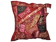 Beaded Indian Decorative Pillows Red Floor Pillow Cushion Covers