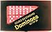 Double Six Standard Dominoes Set of 28-Black Case with Red Tiles