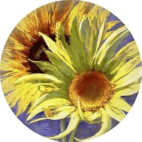 Click here to buy Jitterbug Sunflowers Sandstone Thirstystone Coasters by Thirstystone.