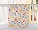 BEIBEIYING Double-sided Flannel Urine Pad Towel Waterproof Breathable Absorbent Bamboo Fiber Mat,Giraffes Medium (50*70 cm/19.7