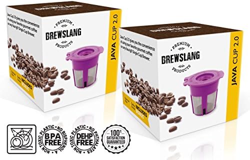 Reusable Coffee "Filter Java Cup 2.0" - Fits Models B55, B60, B65, B70, B75, B77, B79 - 2 PACK by Brewslang
