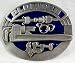 Plumber (Occupation) Blue Enamel Pewter Buckle