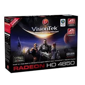 VisionTek Radeon HD4850 512MB GDDR3 PCI Express Graphics Card