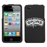 iPhone 4 4S San Antonio Spurs NBA Black Superior Snap on Hard Cover