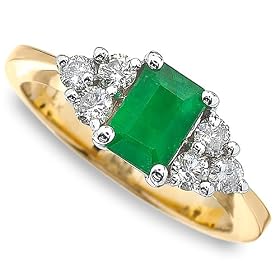 .41 ctw Emerald and Diamond Ring