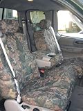 Exact Seat Covers, FD8 F74/F73 WD-V, 2001-2003 Ford F150 Super Cab Front and Back Seat Set Custom Exact Fit Seat Covers, Woodland Camo Velour
