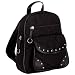 Gigi ChantalTM Black Jacquard Backpack/Purse