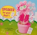SPEAKER for iPod Movin & Groovin Dancing Flower Speaker Pink with Sunglasses & Pink Fuzzy Jacket