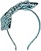 kate spade new york Girls' Bow Headband-Mint Glitter, One Size