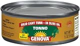 Genova Tonno, Solid Light Tuna in Olive Oil, 5-Ounce Cans (Pack of 24)