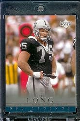 2000 Upper Deck Legends # 56 Howie Long Oakland Raiders Football Card - Mint Condition - Shipped In Protective ScrewDown Display Case!