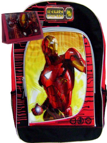  Iron Man Backpack & Tri-fold Wallet