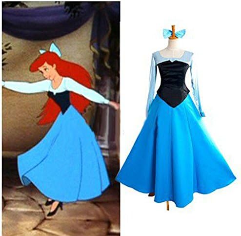 STF Mermaid Ariel Princess Style Ball Dress Women Party Cosplay Costume STF101