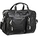 AmeriLeather Leather Business Briefcase (Black)