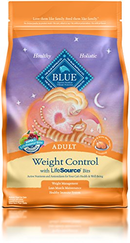 Blue Buffalo Adult Cat Weight Control Formula Dry Cat Food, 3 lb Bag