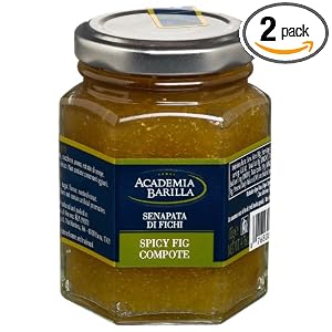 Acadamia Barilla Spicy Fig Compote, 4.76-Ounce Glass Jars (Pack of 2) by Acadamia Barilla