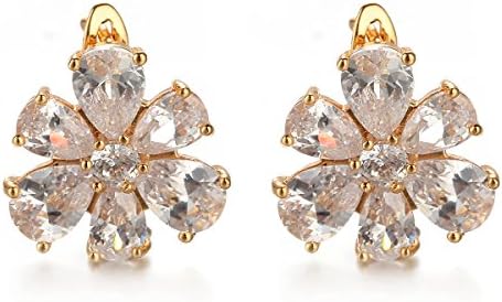 Anmao Jewelry 18k Gold Filled Cz Stone Fashion Earrings E055
